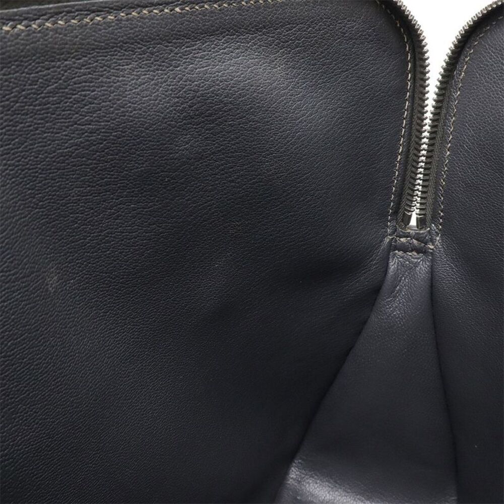 Hermes Escapade Tote Bag Dark Gray Leather - Picture 8 of 9